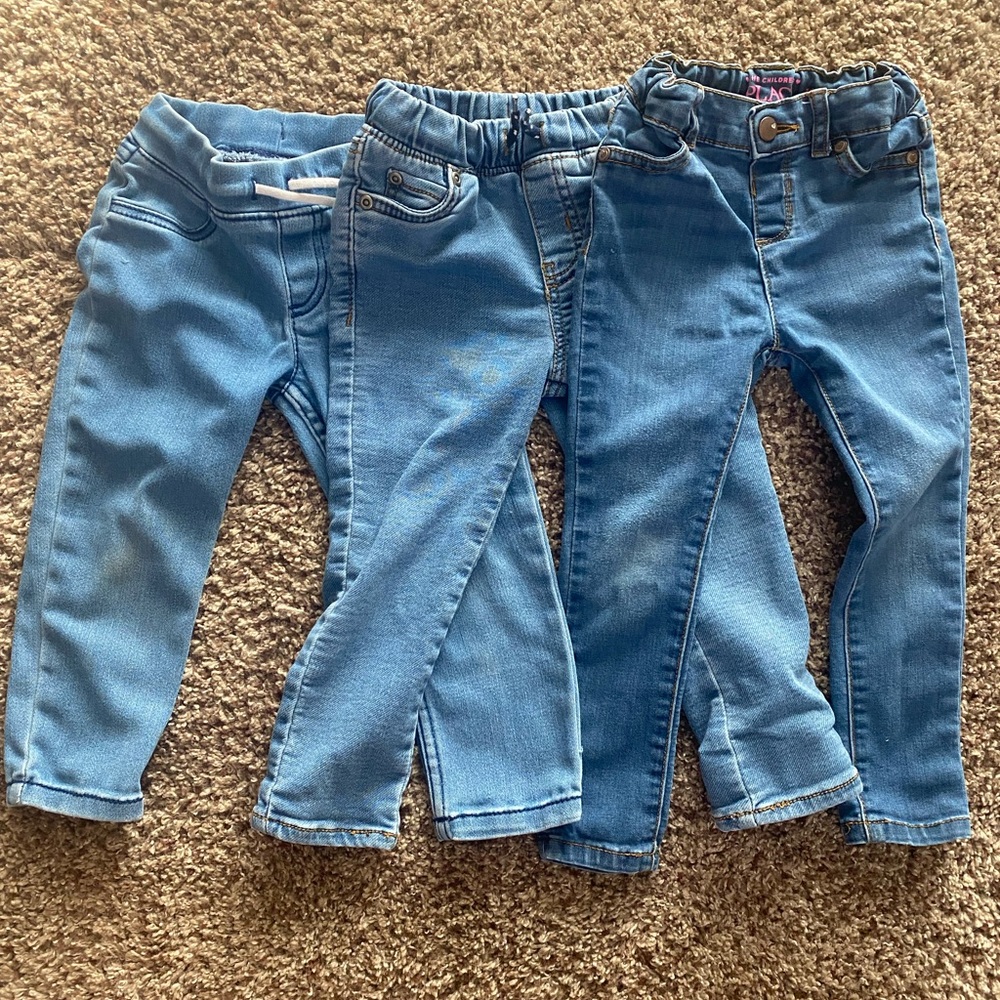 3T Girls Jeggings Jeans Lot